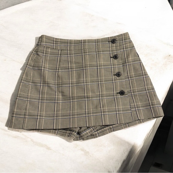 Sunday Best - Plaid Button-Front Skort - Size 4 - Picture 1 of 6